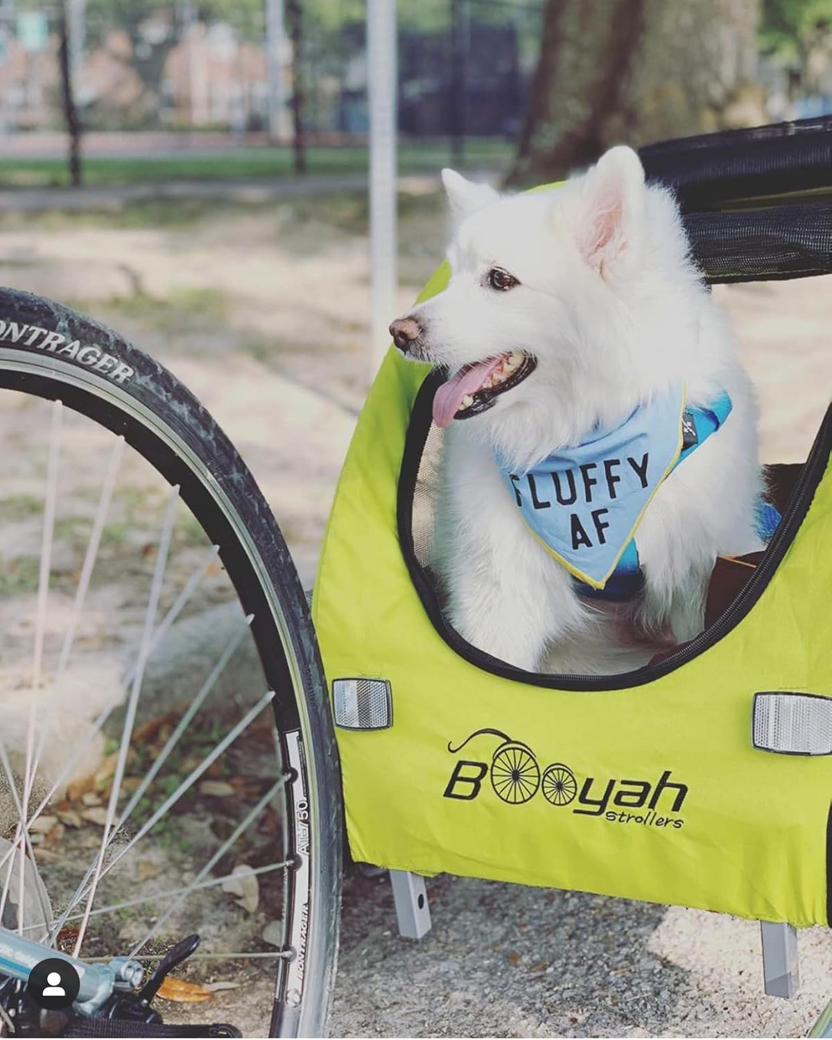 booyah medium dog stroller & pet bike trailer, close-up detail