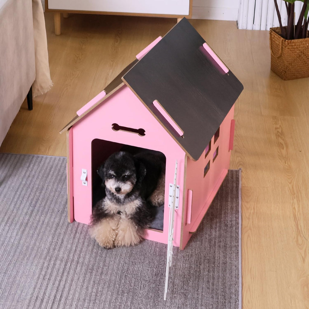 rypetmia indoor dog house for small dogs &, close-up detail