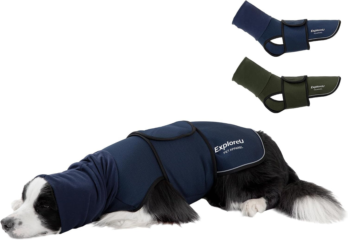 dog anxiety vest–dog calming shirt for noise,separation,blue,l(22-33lbs), main product view