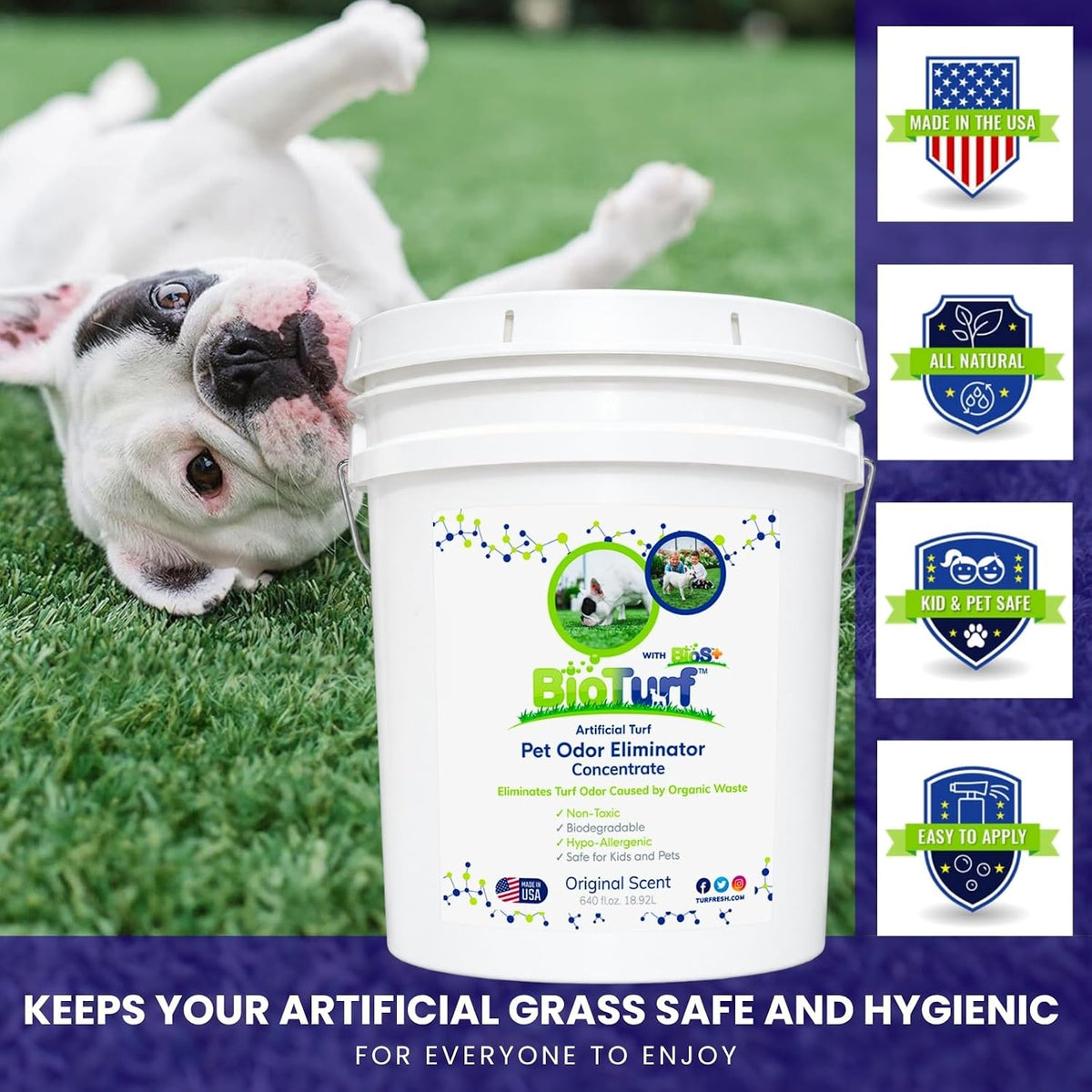 bioturf bios+ artificial turf cleaner deodorizer concentrate 5 showing dimensions
