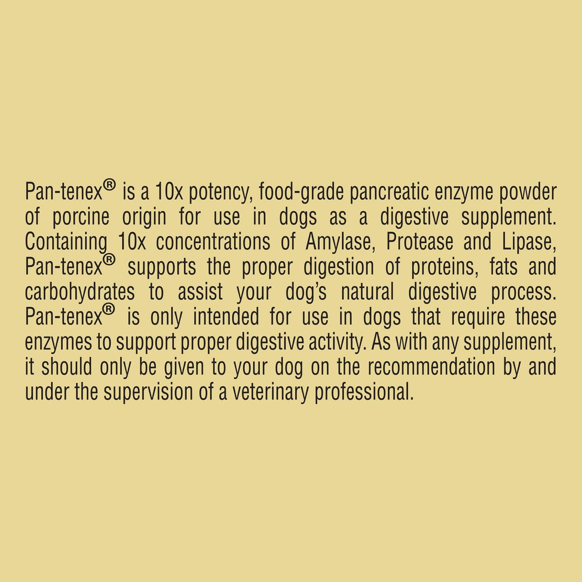| 10x digestive enzymes for dogs - 8.8, side view