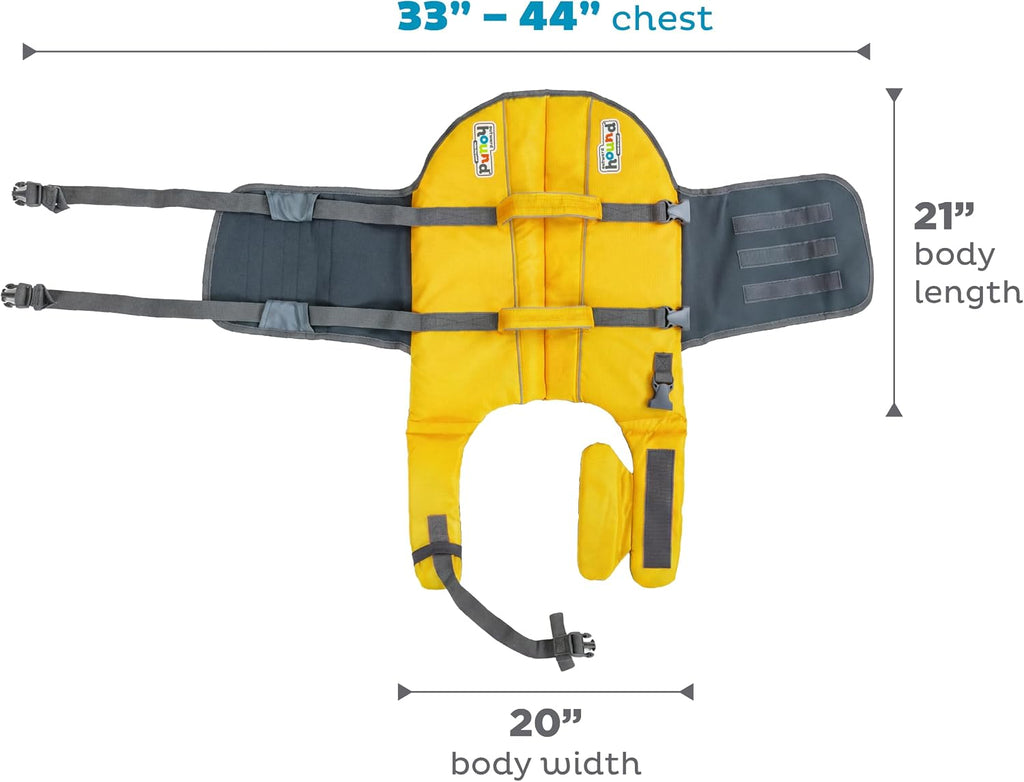 outward hound granby splash dog life jacket, life, front angle view