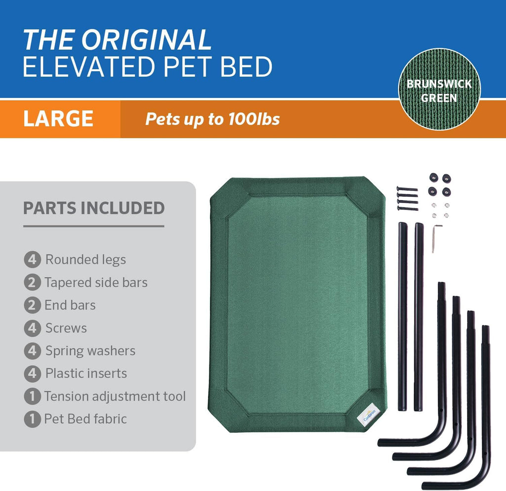 gale pacific coolaroo the original cooling elevated dog showing dimensions