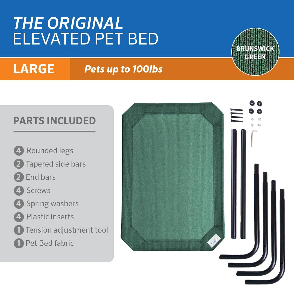 gale pacific coolaroo the original cooling elevated dog showing dimensions