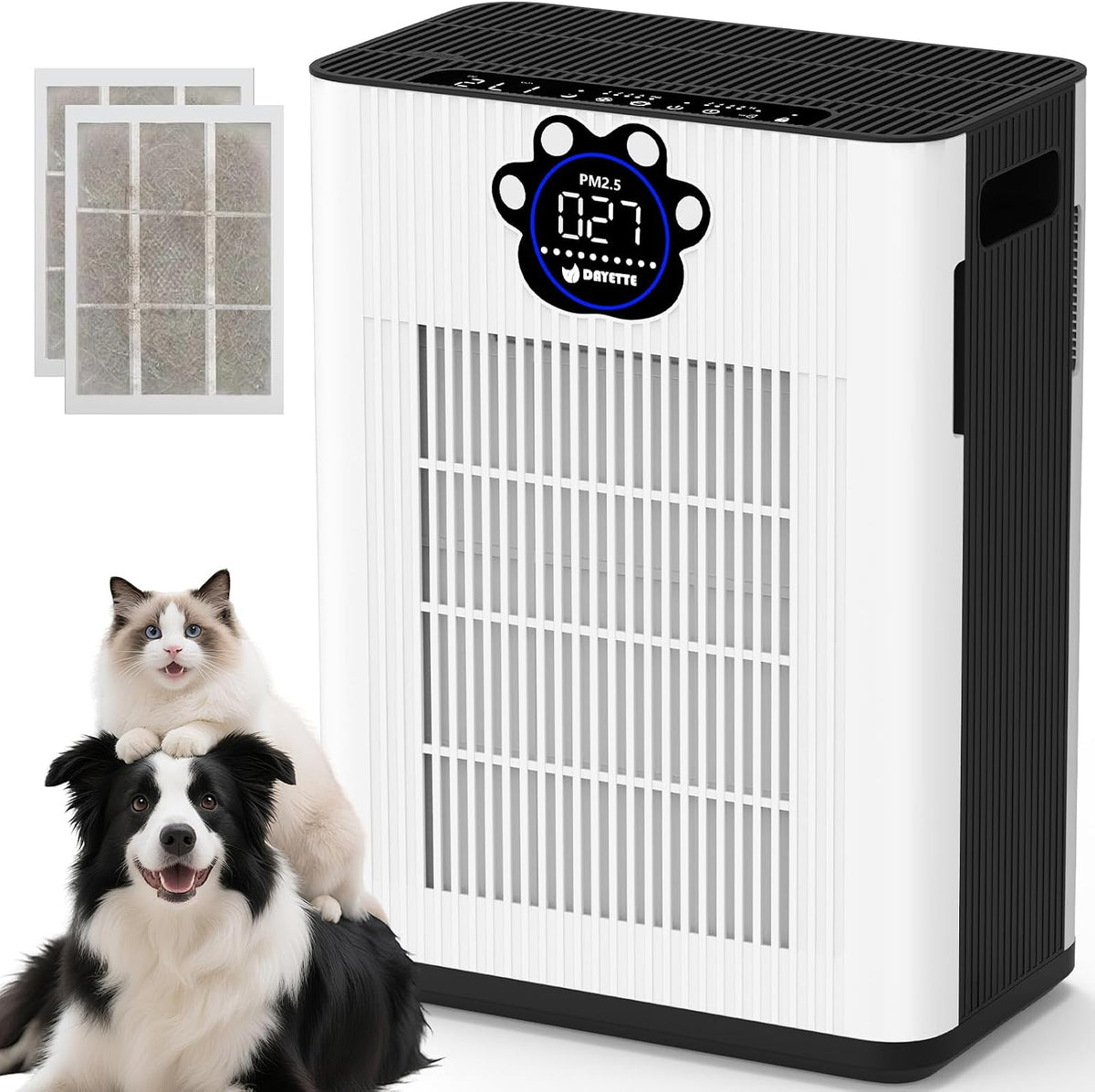 dayette pet air purifier for home large room, main product view