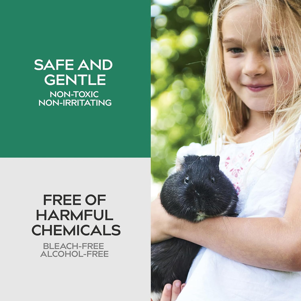small animal cage deodorizer spray, unscented, 9 fl showing dimensions