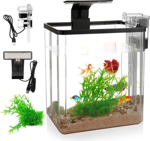 1.5 gallon aquarium starter kits - plastic fish, main product view