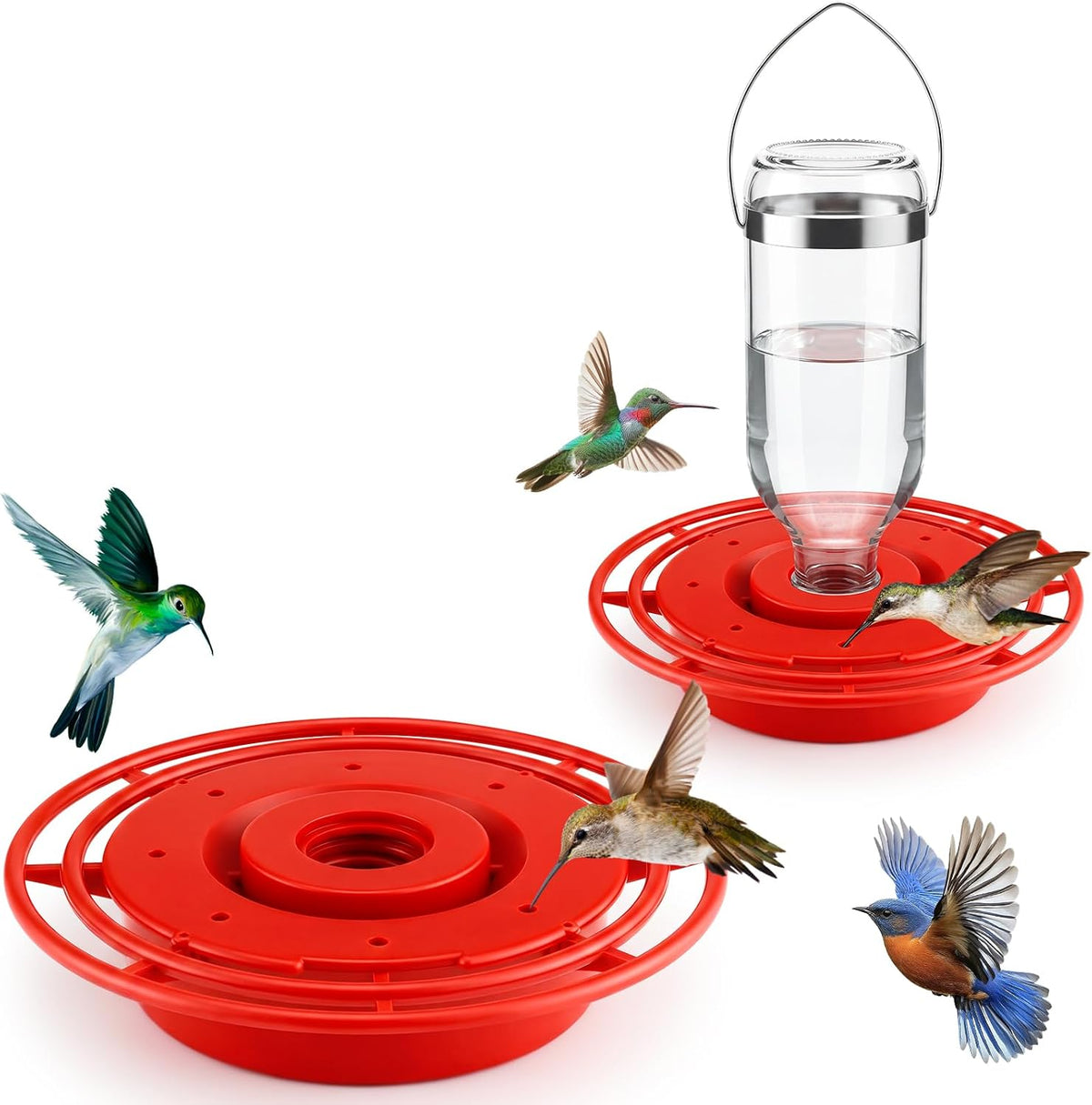 lemonroad 2 sets hummingbird feeder replacement bottom set, main product view