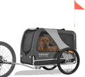 doggyhut® premium x large pet bike trailer up, main product view