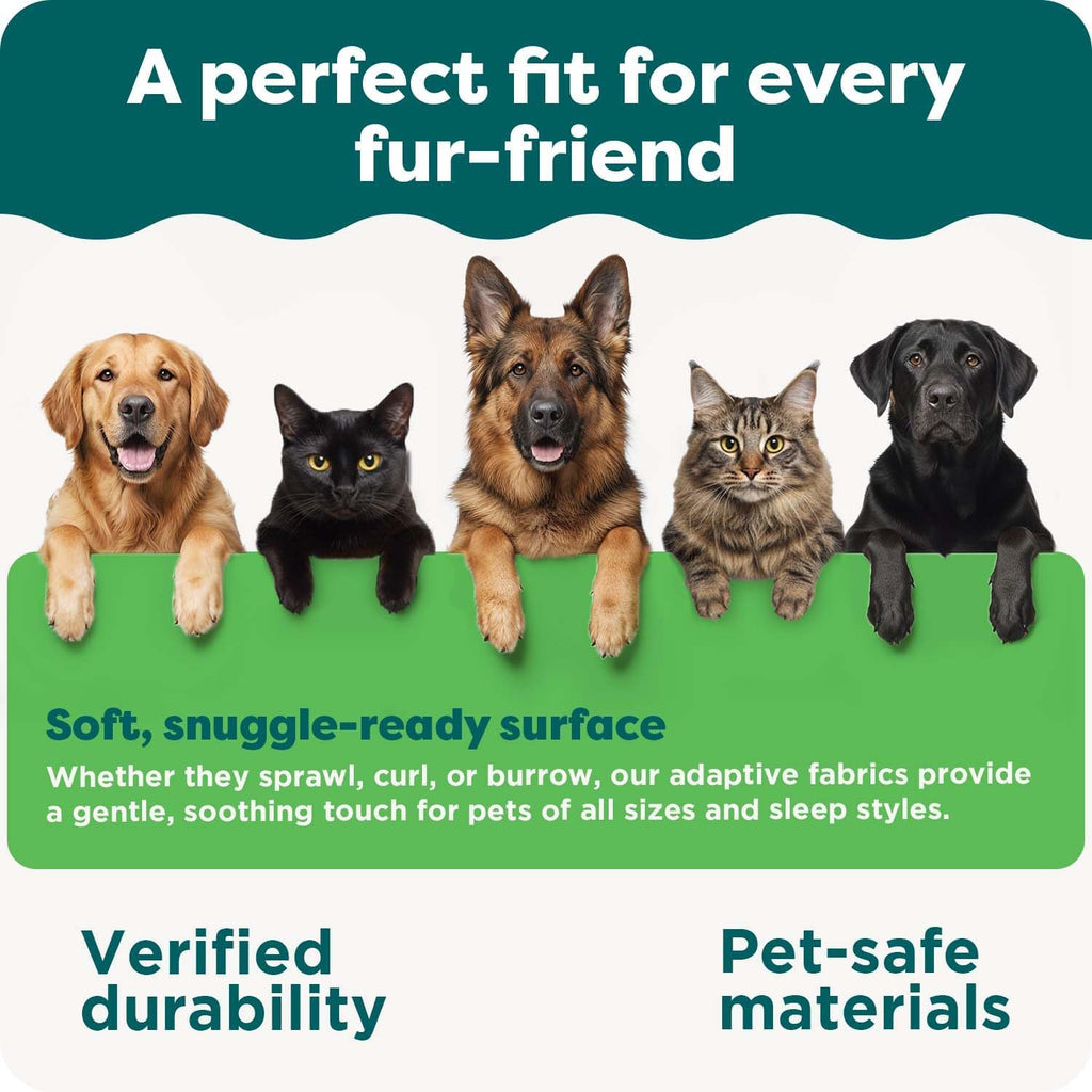 furhaven orthopedic dog bed for large dogs w/, front angle view