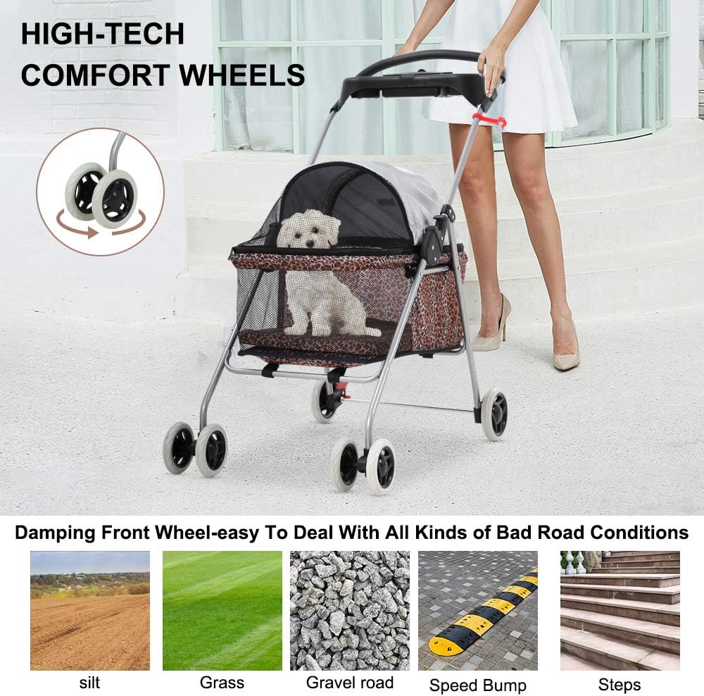 meet perfect pet stroller for small/medium dogs &, side view