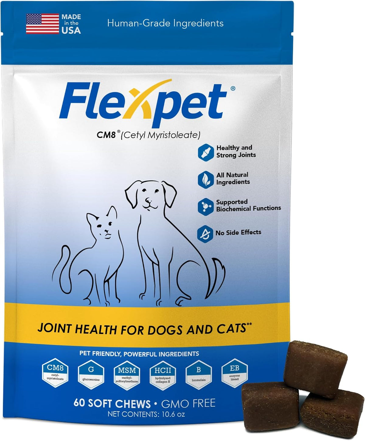 hip & joint supplement for dogs & cats, main product view