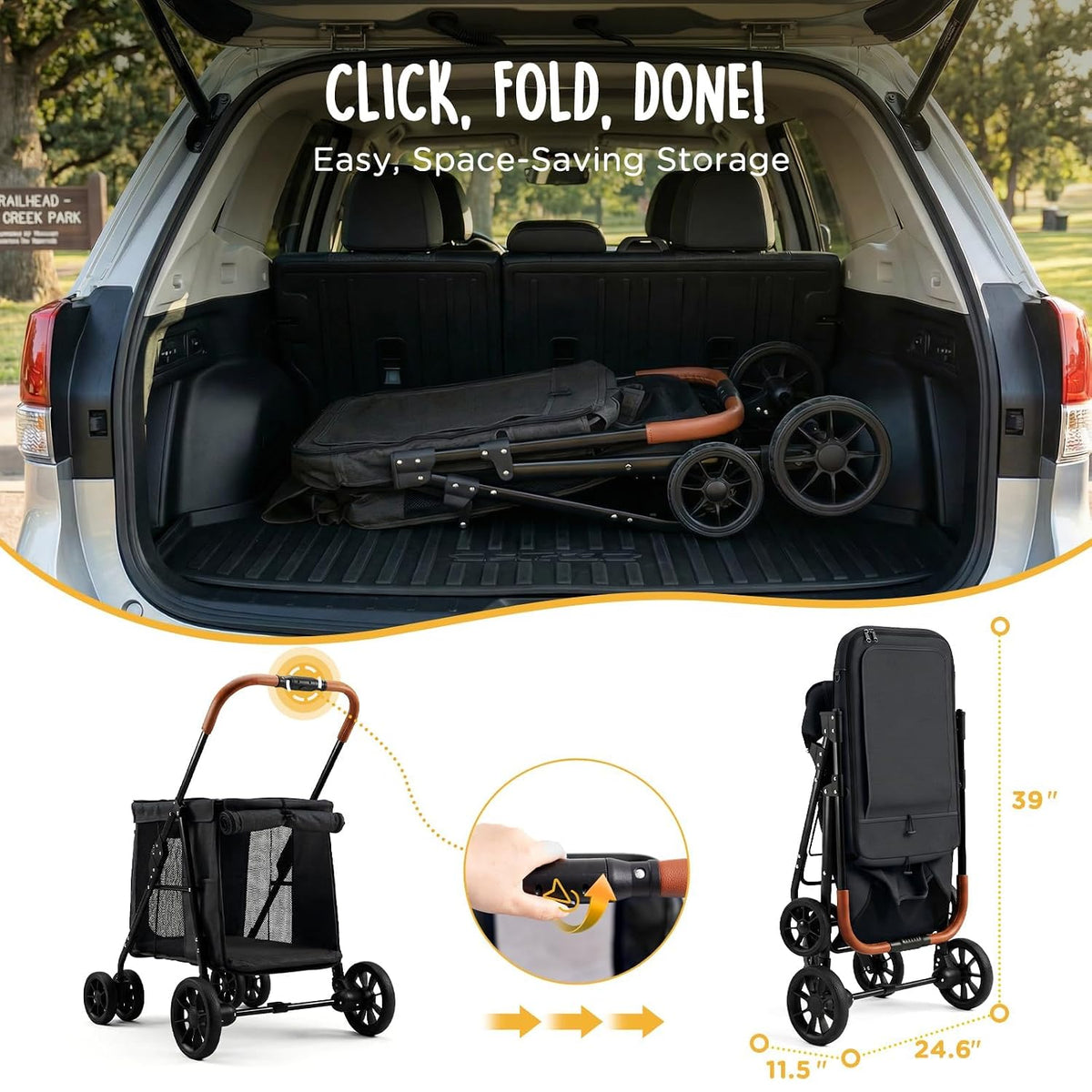 canine canyon scout pet stroller, heavy duty dog, package contents