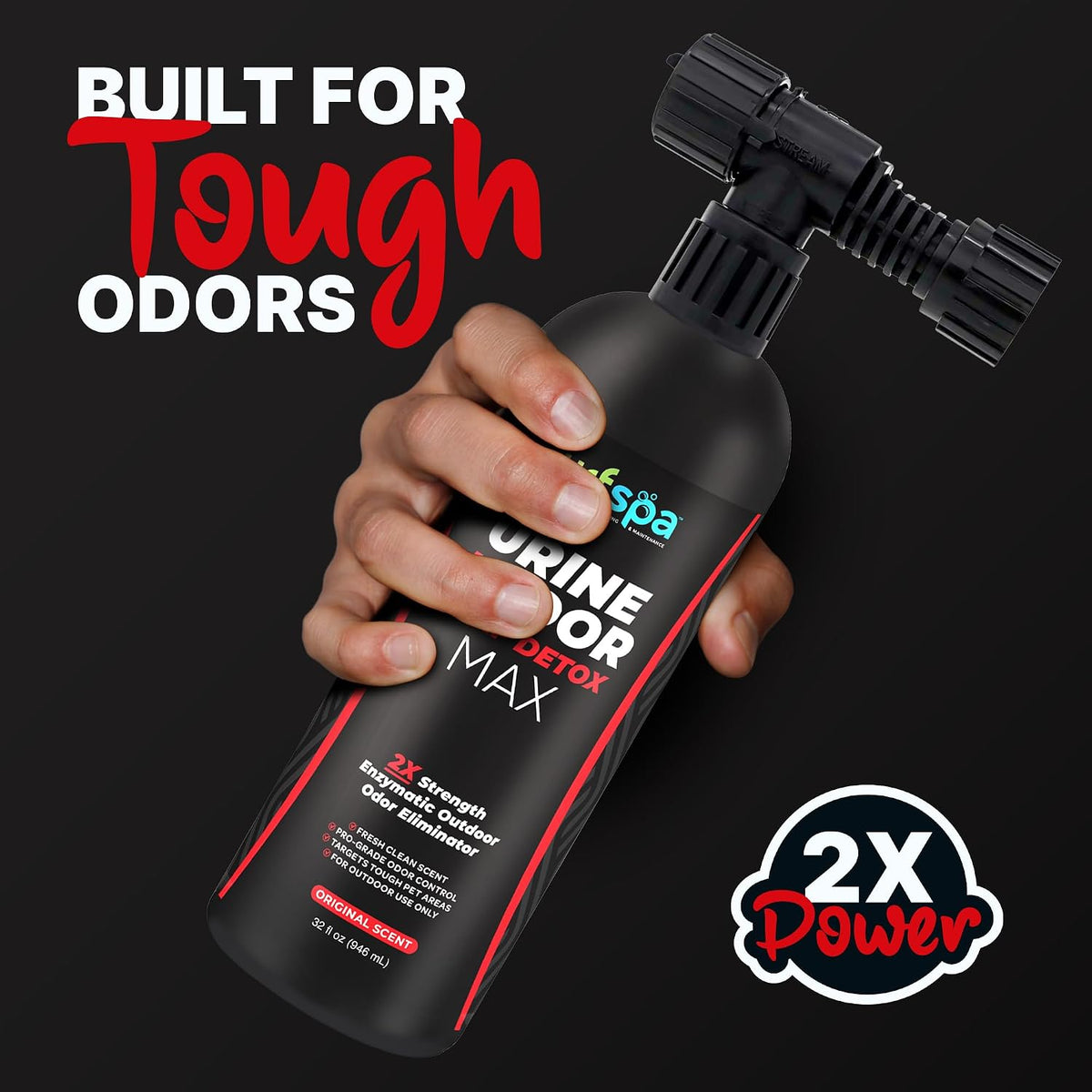 max double-strength turf odor eliminator, kennel deodorizer, 1, close-up detail