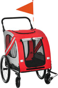 aosom 2-in-1 pet bike trailer for medium dogs, main product view