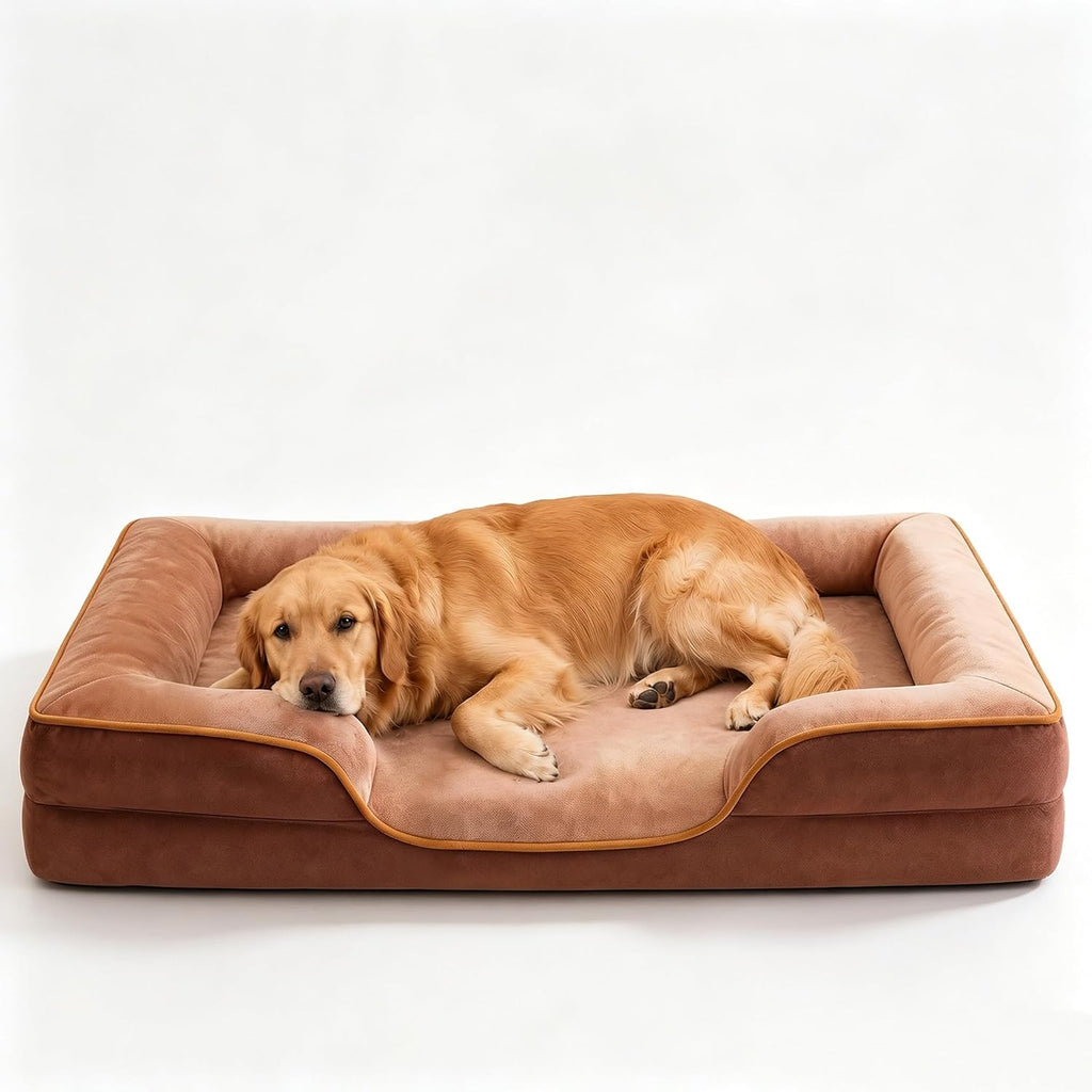 sweetcrispy orthopedic large dog bed, waterproof pet sofa, main product view