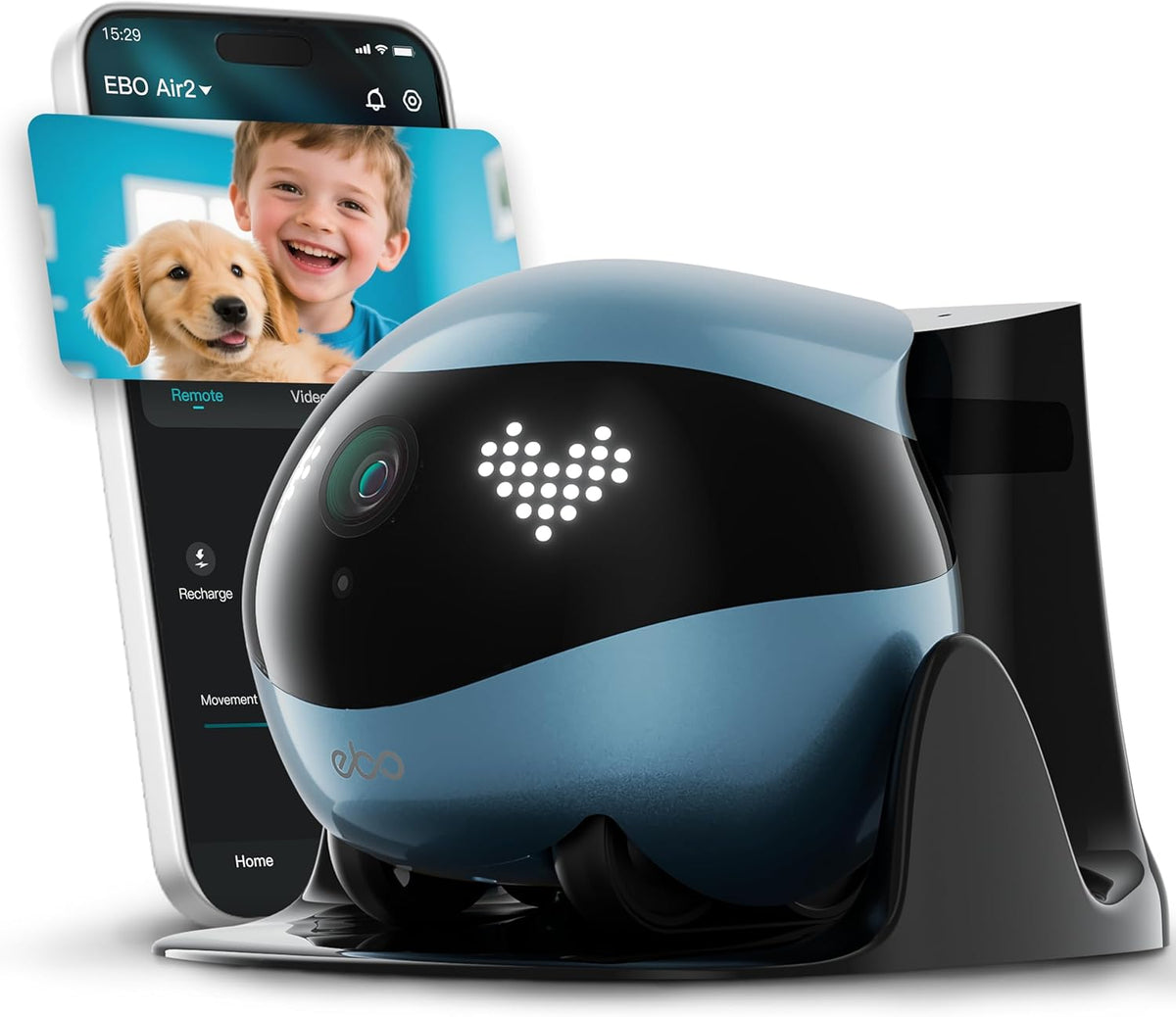 enabot ebo air 2 mobile pet camera robot:, main product view