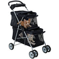 hcy double pet stroller for cats & dogs, main product view