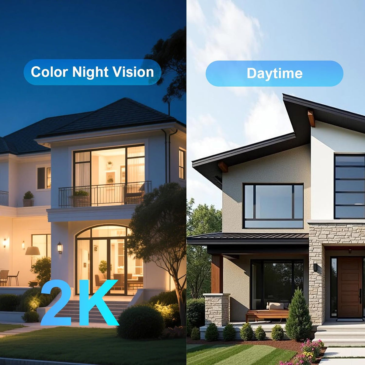 4g lte solar security camera outdoor, 2k ptz, side view