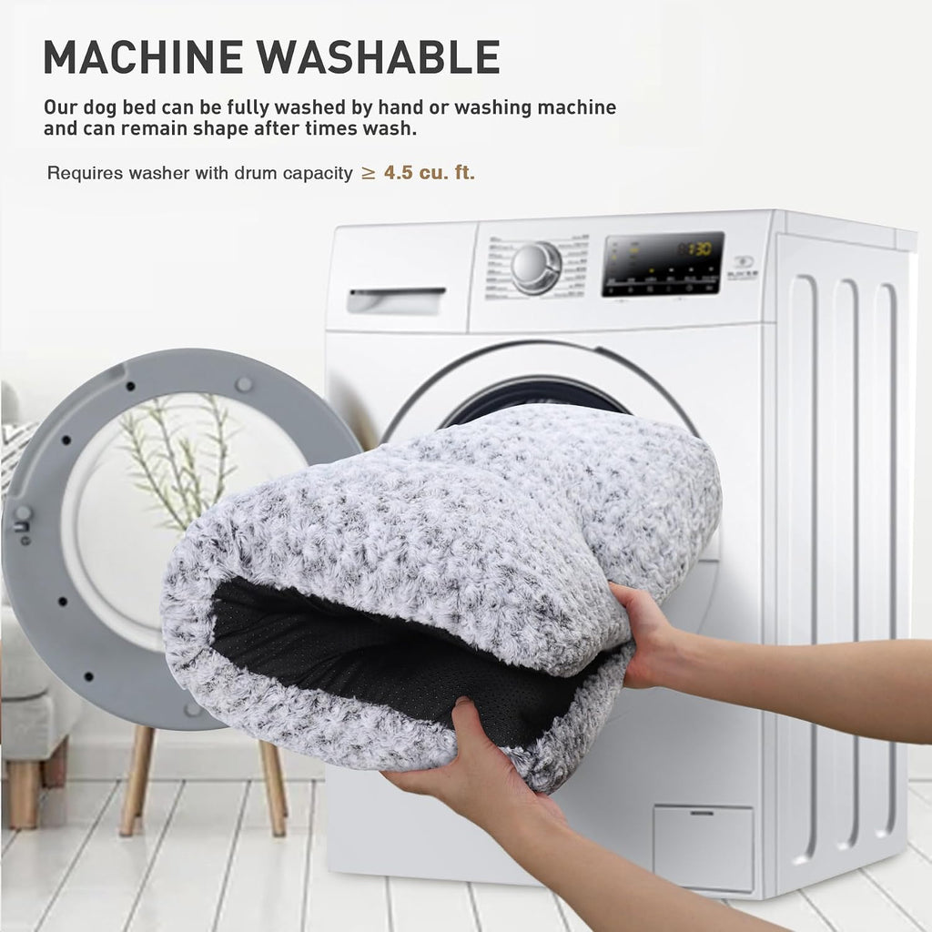 ksiia washable dog beds large sized dog crate showing dimensions