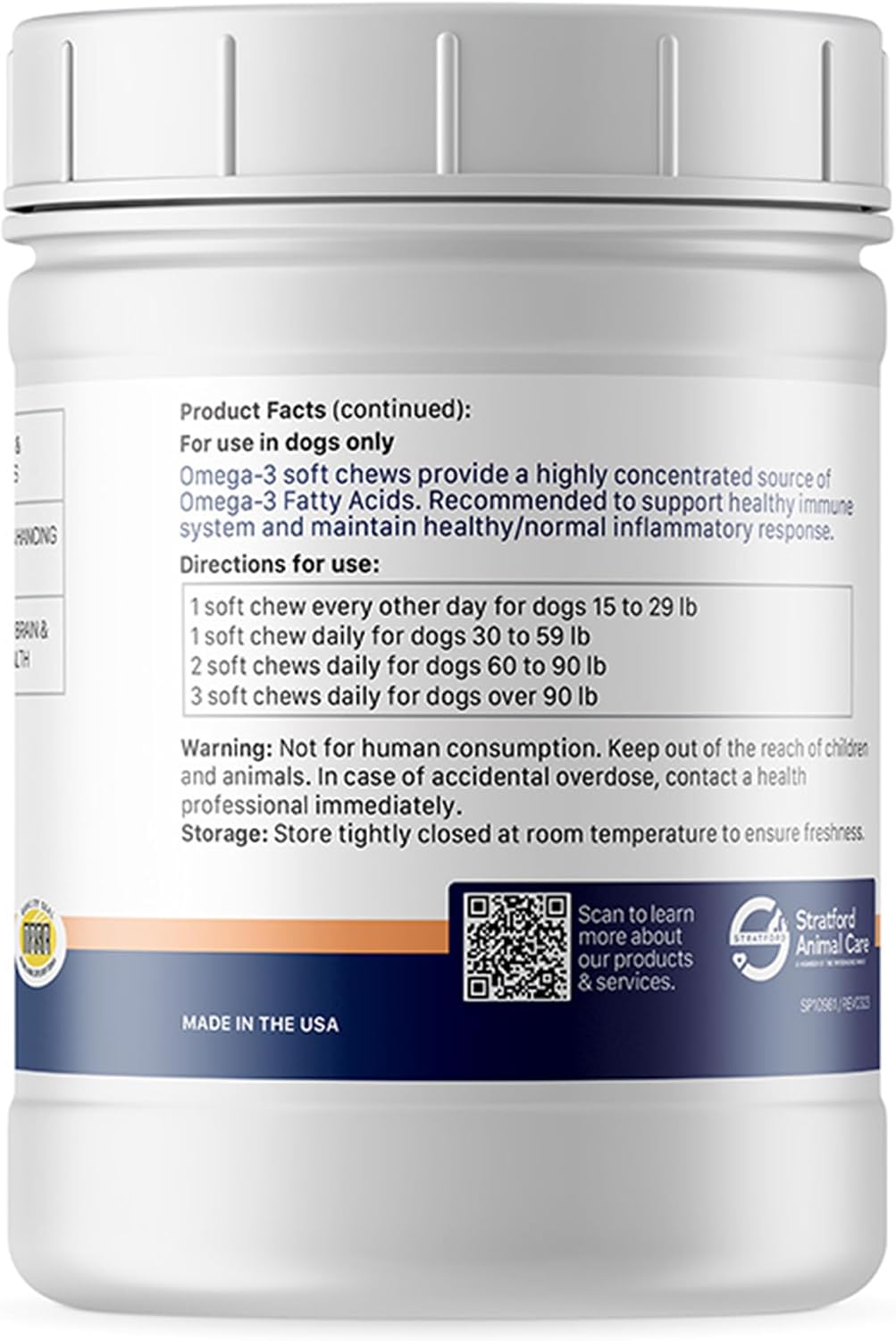 ez chew omega 3 fatty acids for dogs shown in use