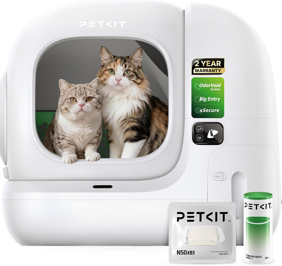 petkit purobot max 3 odor free&leak control, self-cleaning, main product view