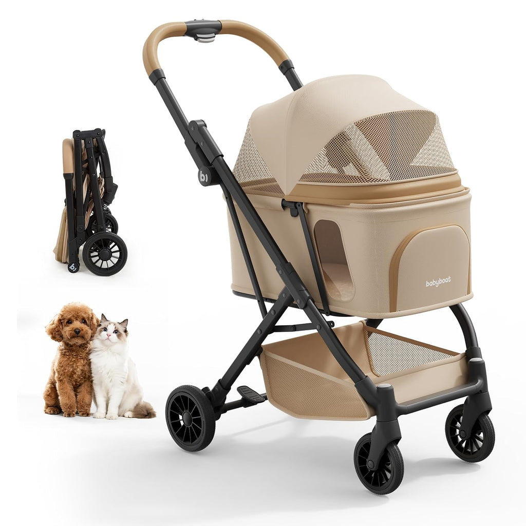 portable compact dog strollers for small dogs with, main product view