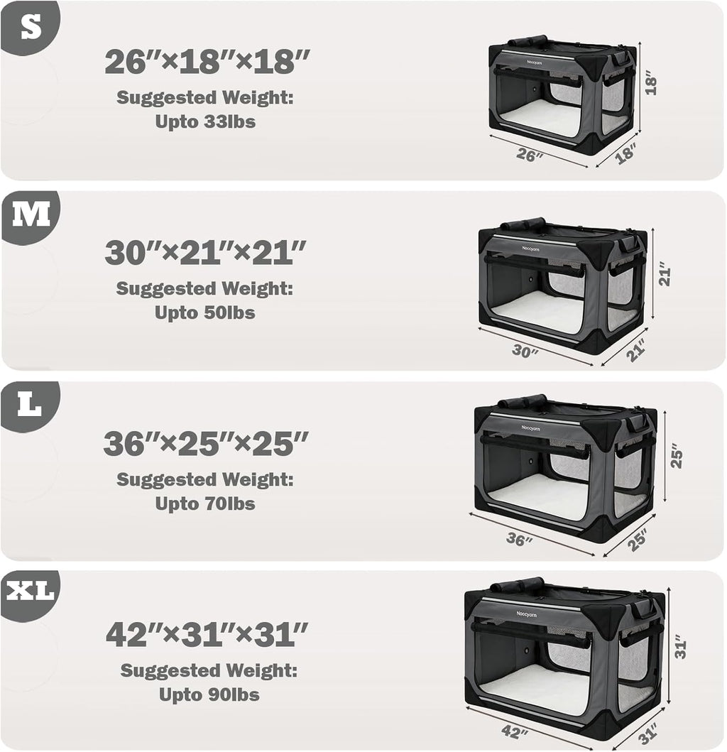 collapsible dog crate for extra large dogs 42 shown in use