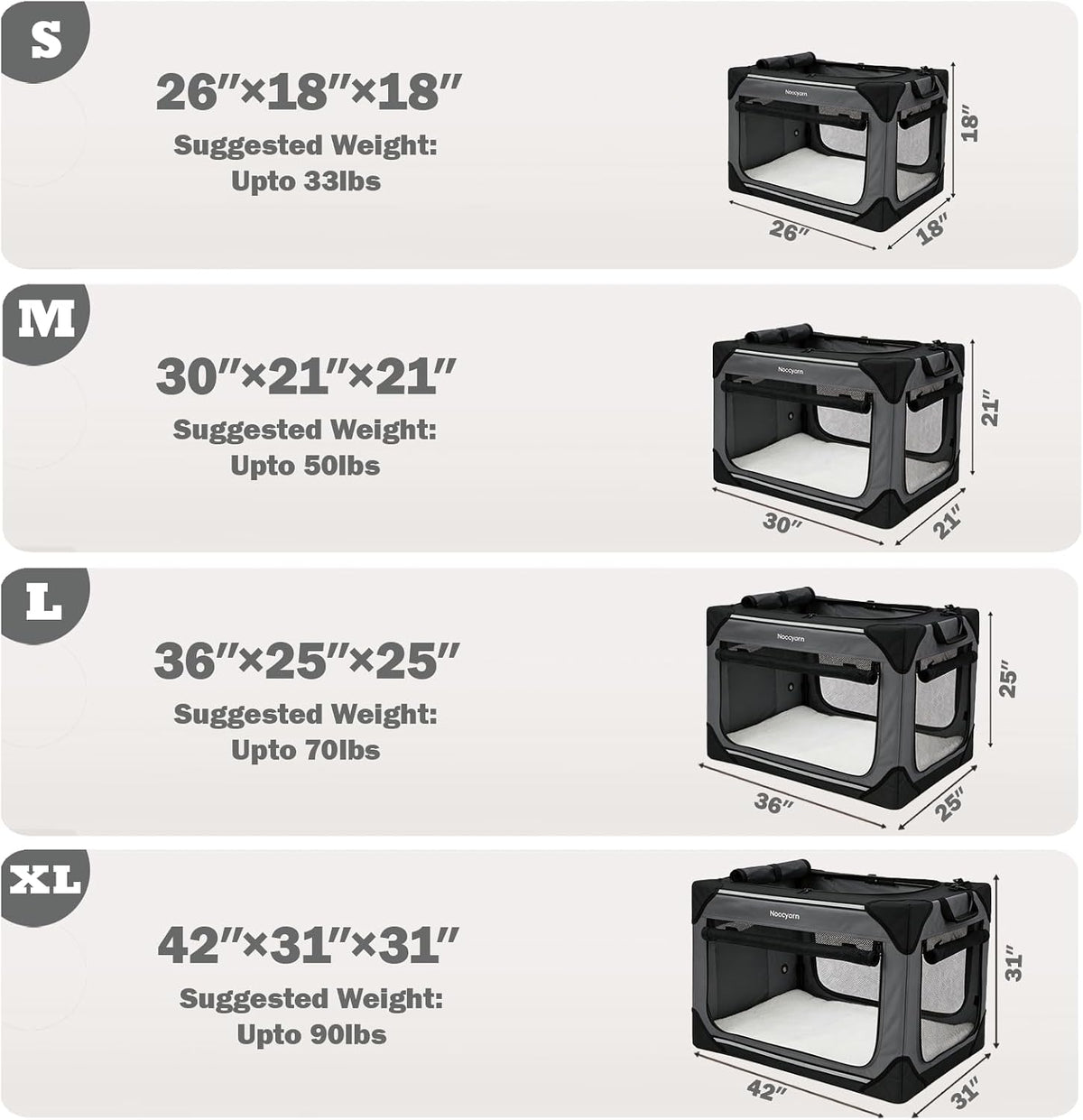 collapsible dog crate for extra large dogs 42 shown in use