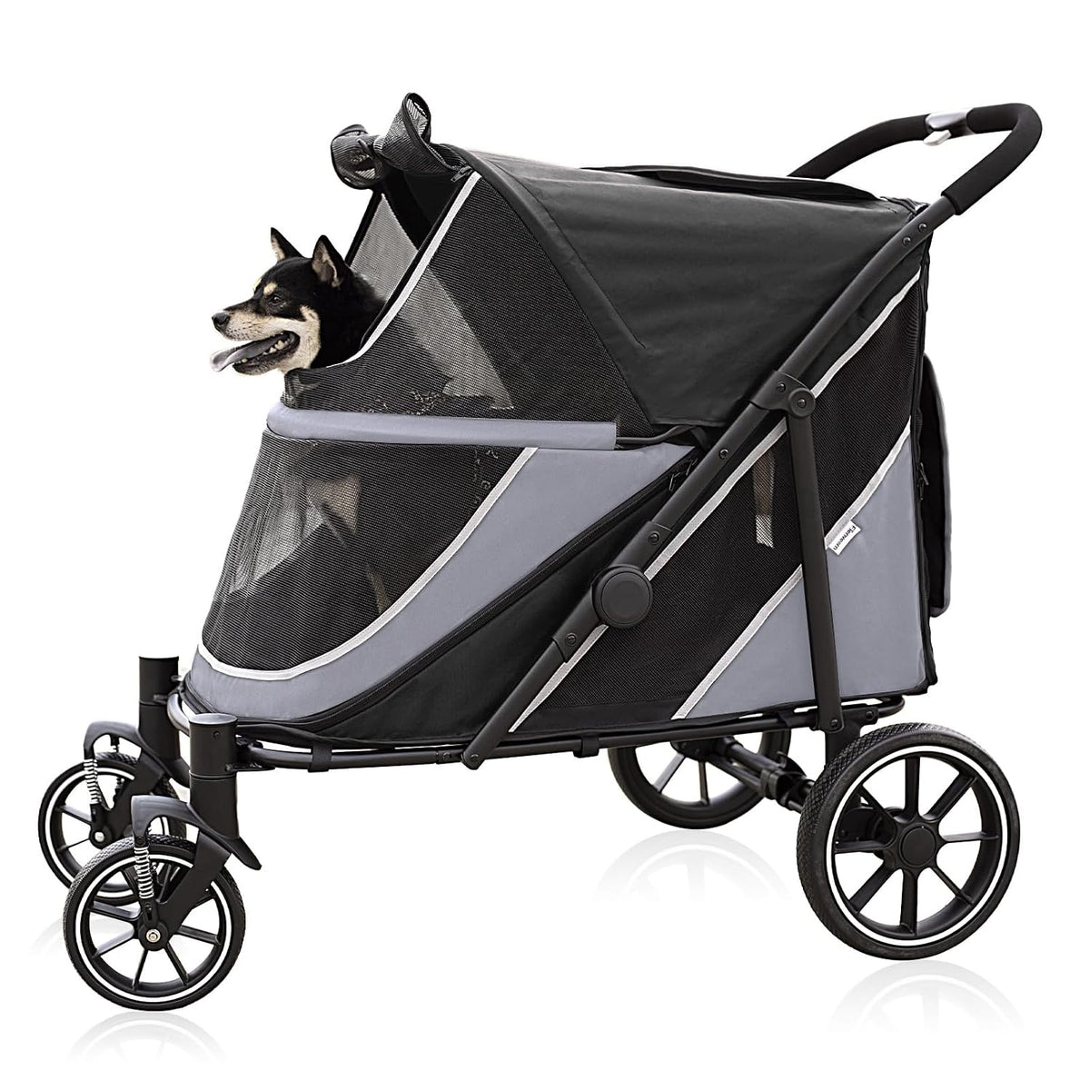 dog stroller for medium/large dogs one-click folding, extra, main product view