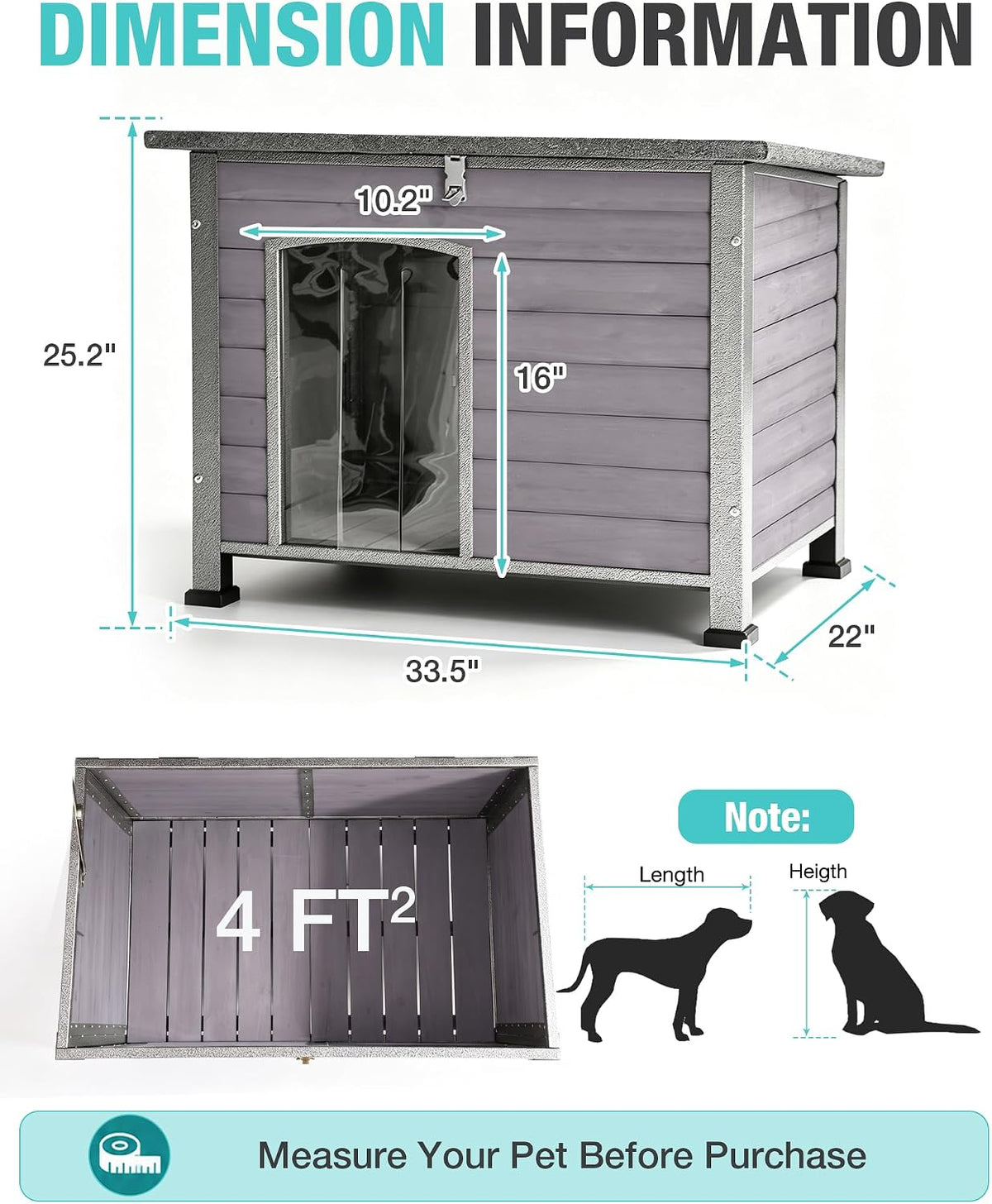 suumerpety feral dog house outdoor,anti bite iron frame on a desk or shelf