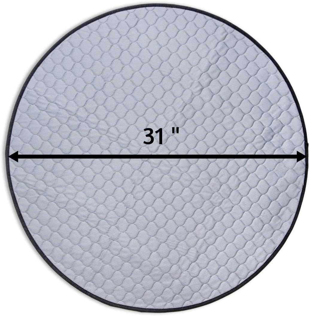 pet pen with washable pee pad, dog playpen, side view