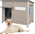 gowoodhut dog house outdoor weatherproof & wooden dog, main product view