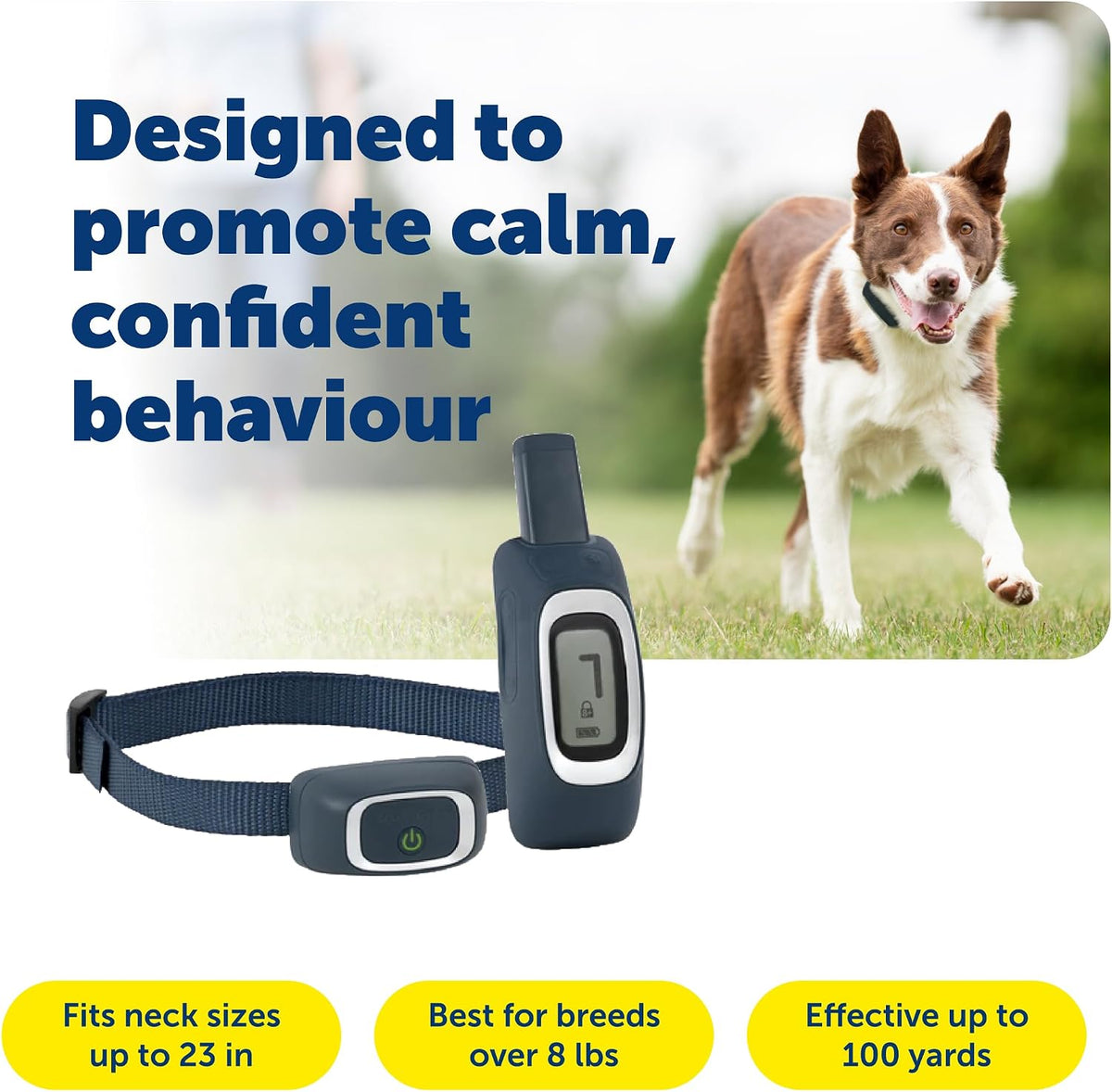 petsafe 100 yard remote trainer, rechargeable, waterproof, tone, close-up detail