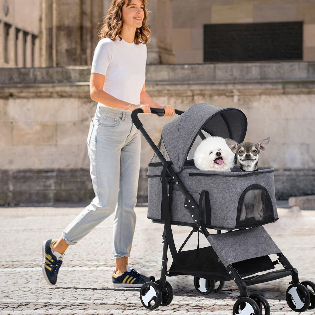 dog stroller 3-in-1 folding dog stroller for medium, package contents