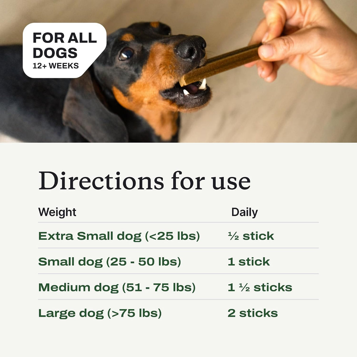 petlab co. dental sticks – dog dental chews, side view