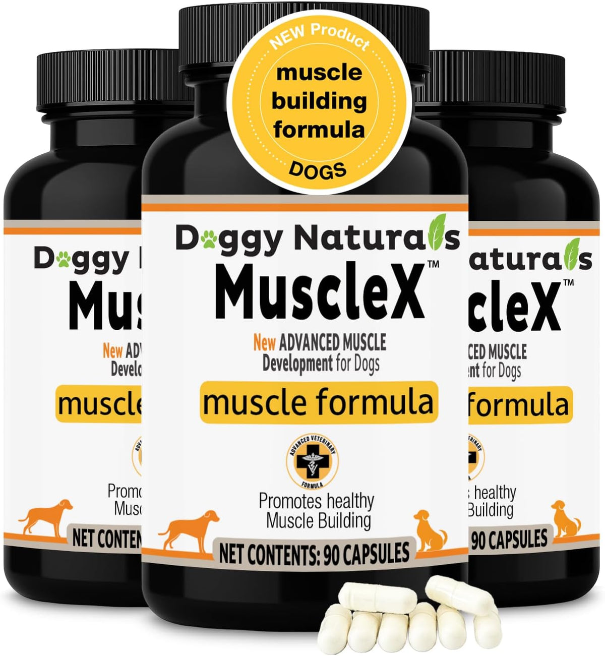 musclex™ canine muscle formula dogs with cahmb 500, main product view