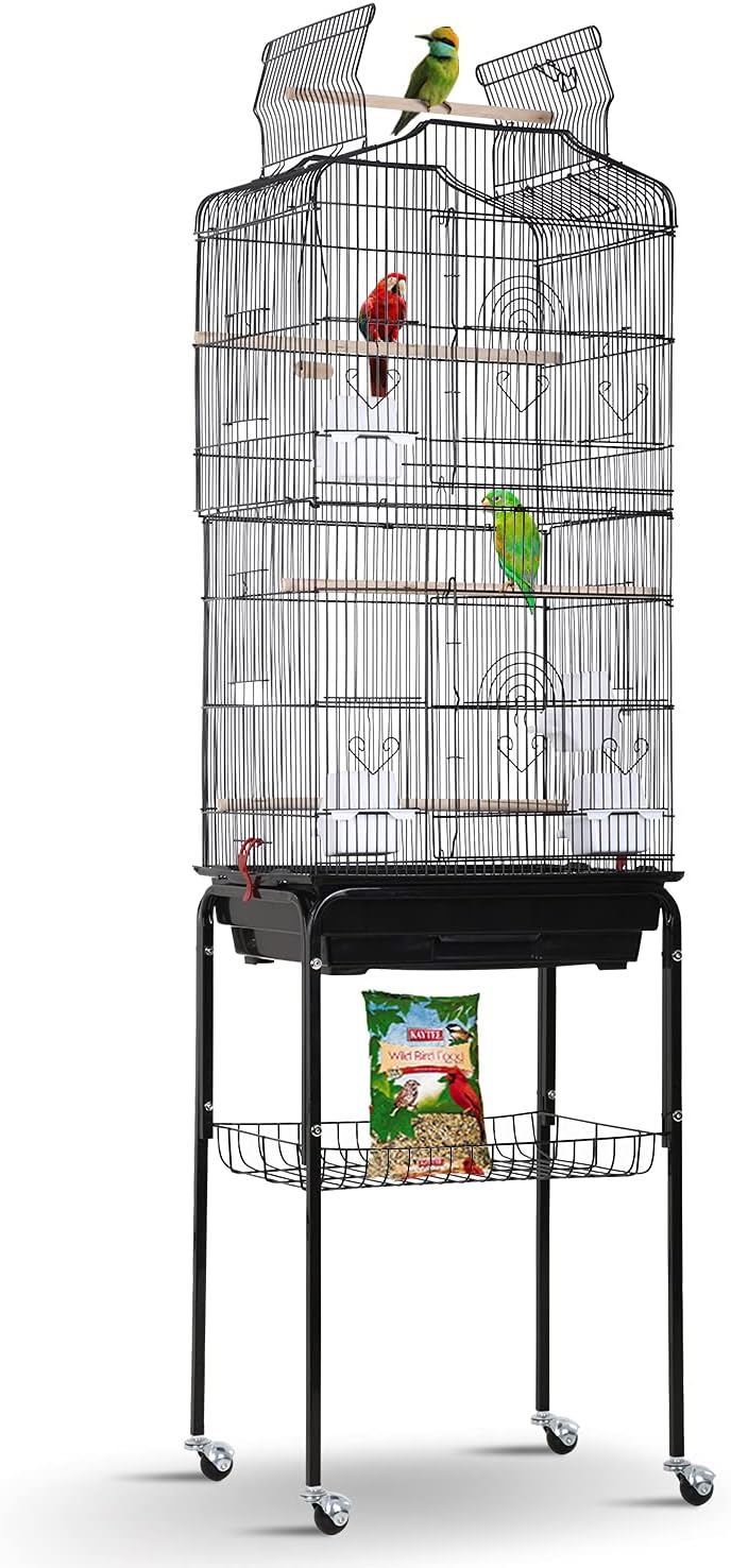 hcy open top standing bird cage 64 inch, main product view