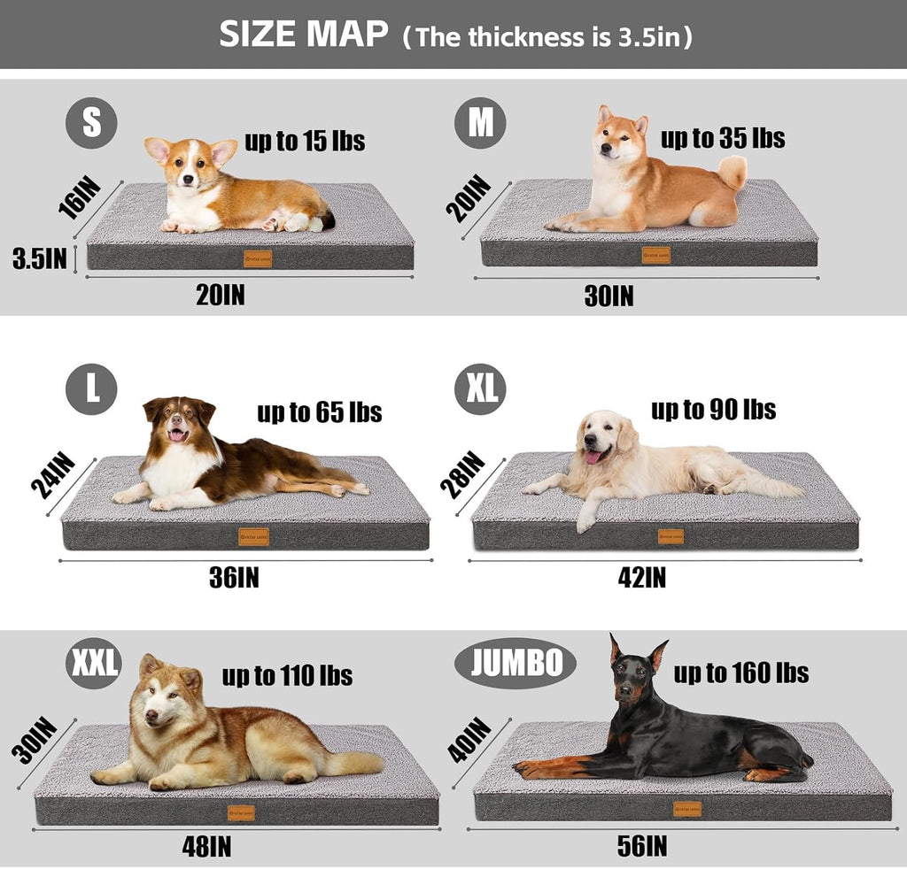 patas lague orthopedic large dog bed washable pet, package contents