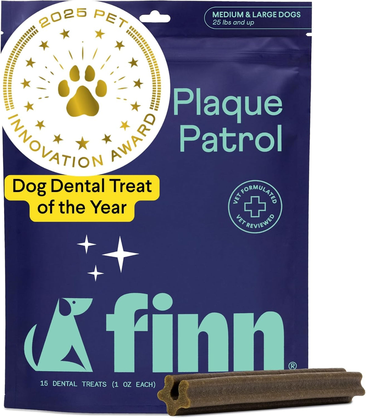 finn plaque patrol dental chews - fights tartar, main product view