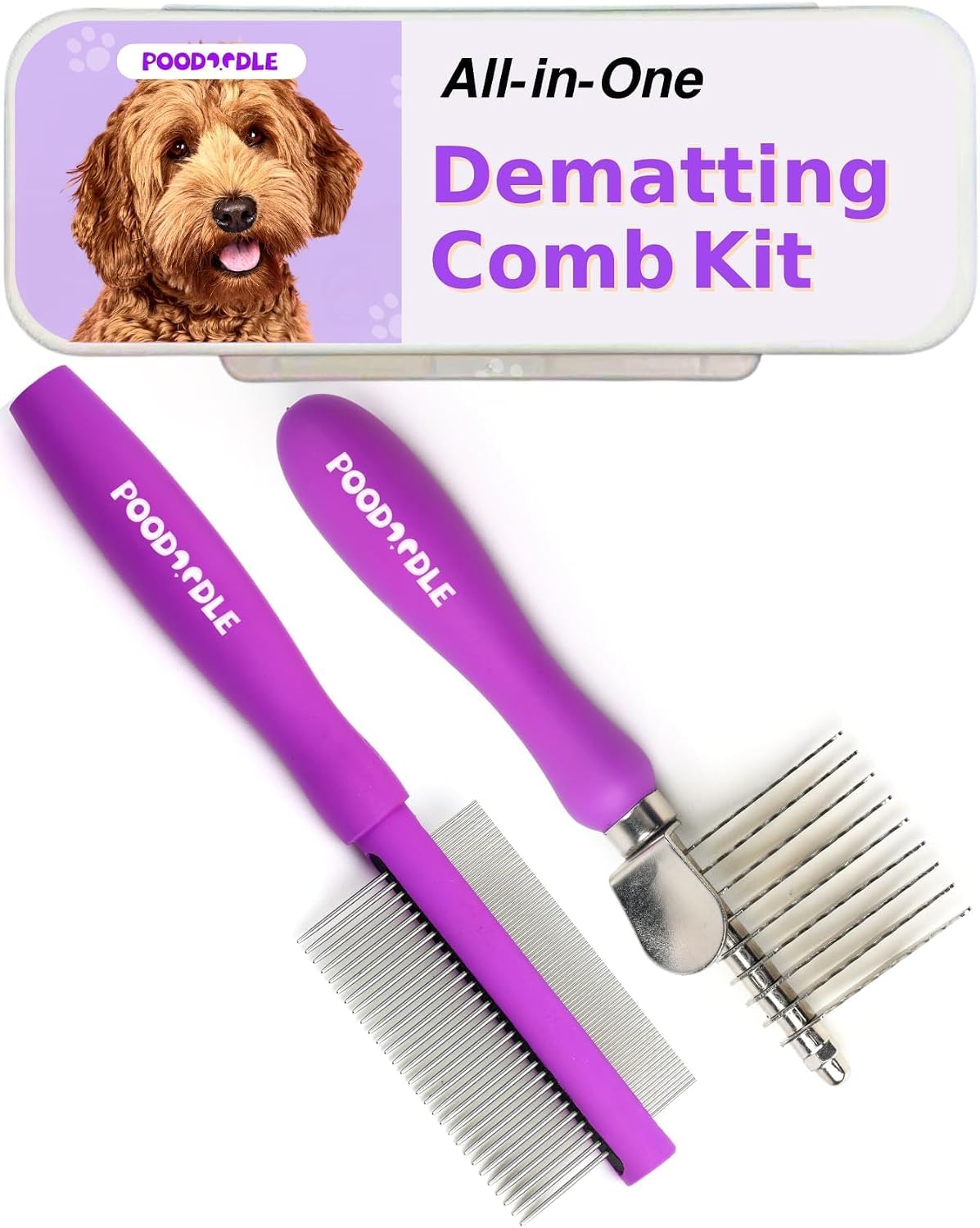 pain-free dematting comb kit for dogs & cats, main product view