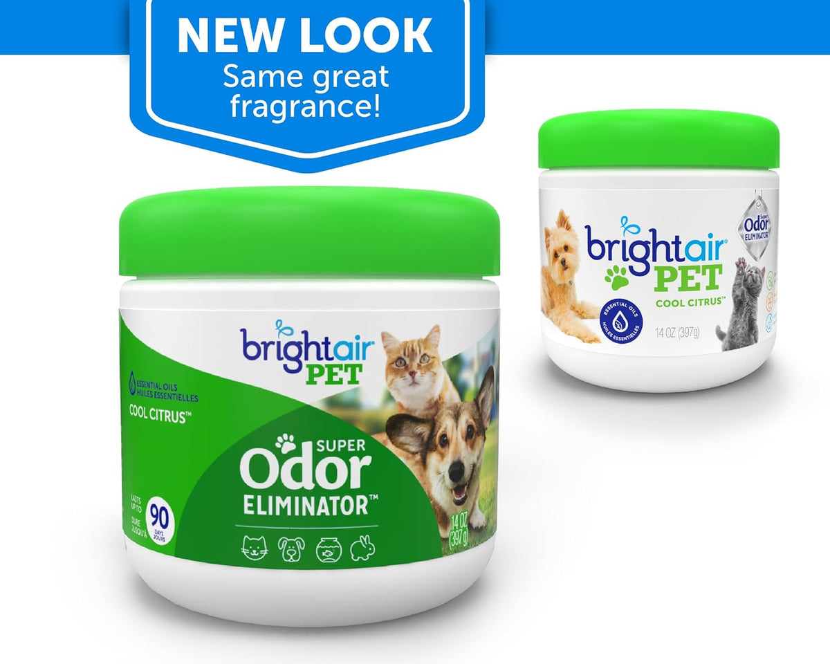 bright air 14 oz. super odor eliminator, for shown in use