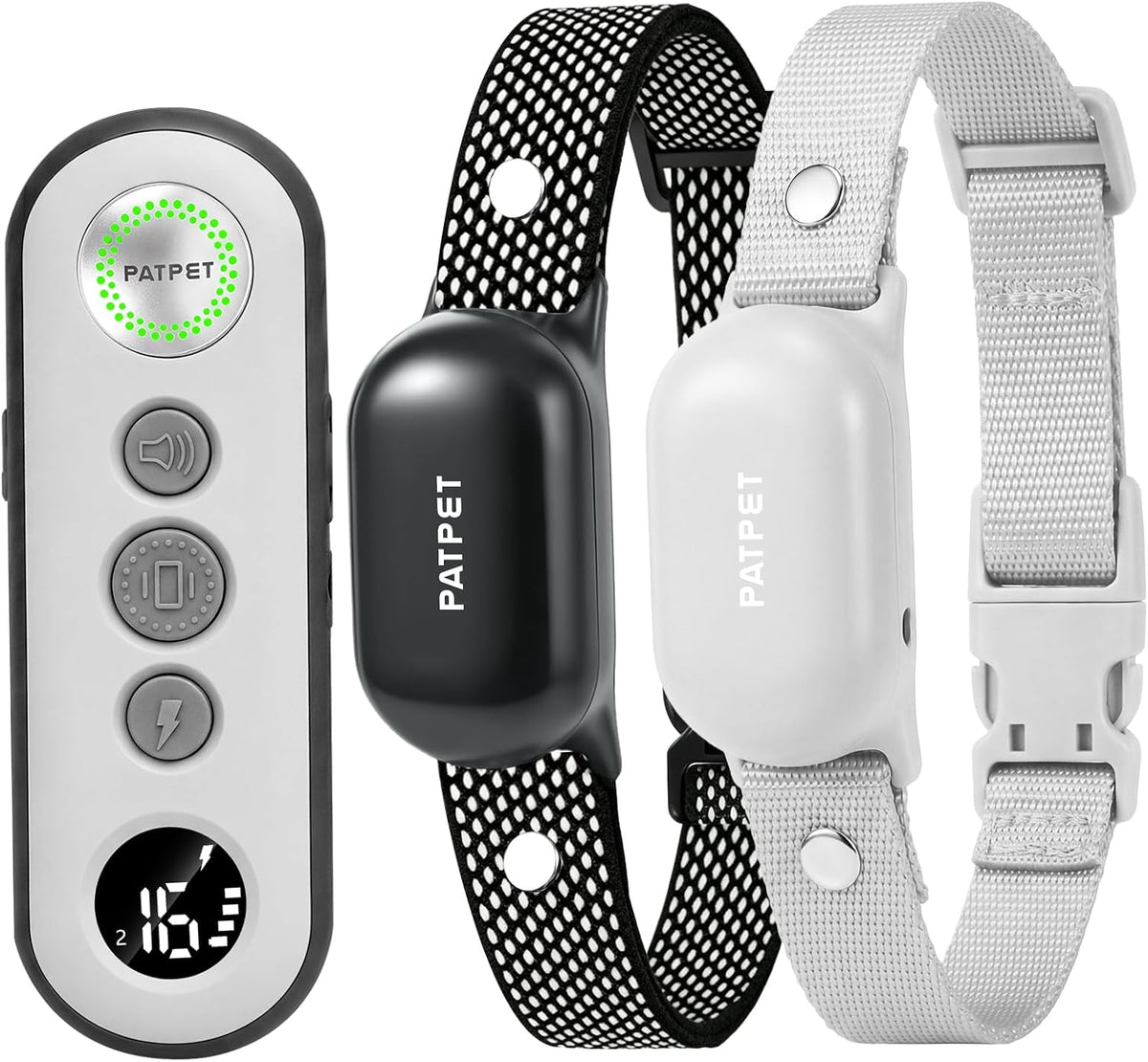patpet shock collar for dogs(10-120lbs), 4000ft rechargeable ipx7, main product view