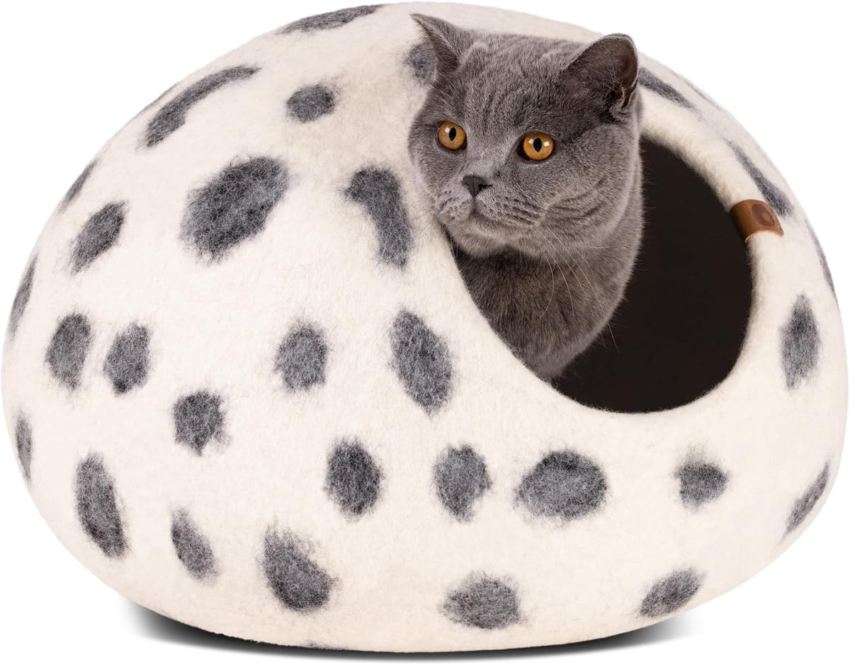 meowfia cat cave - merino wool bed for, main product view