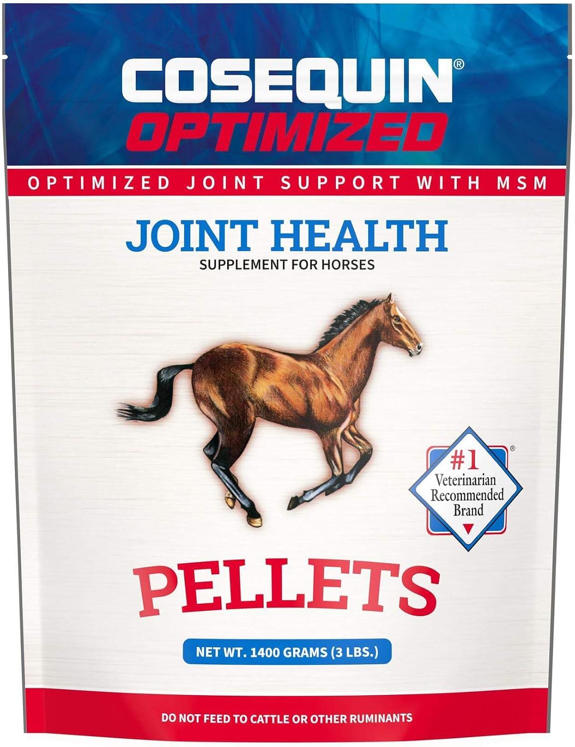 nutramax cosequin optimized horse joint health supplement, pellets, main product view