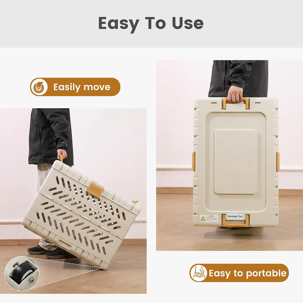 collapsible dog crate for large/medium dogs - 36", close-up detail