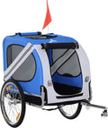 aosom dog bike trailer easy folding cart frame, main product view