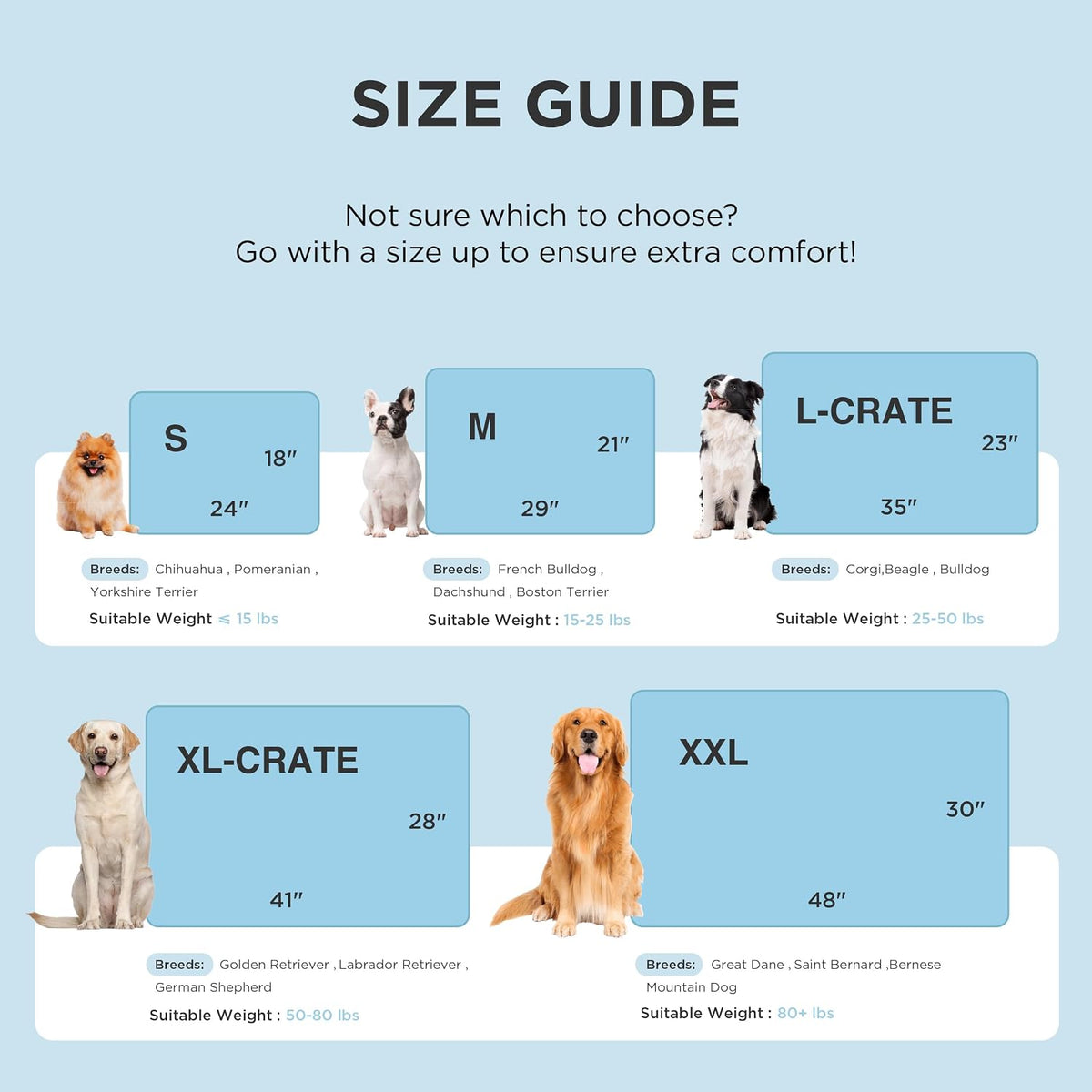 bedsure arcticmax™ cooling mat for large dogs,q-max>0.5 chill showing dimensions