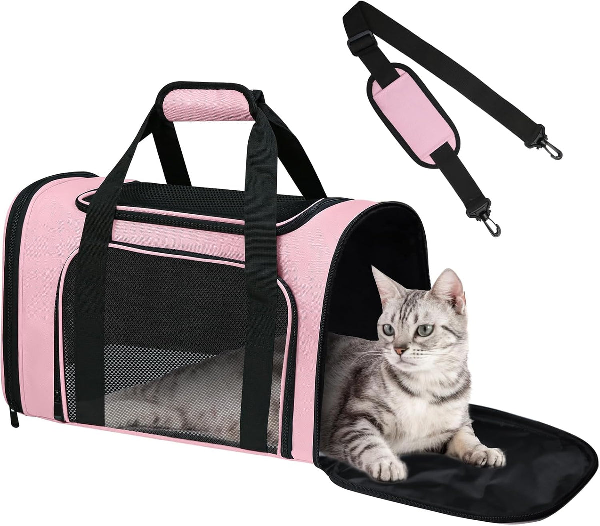 large cat carrier soft up to 28 lbs, main product view