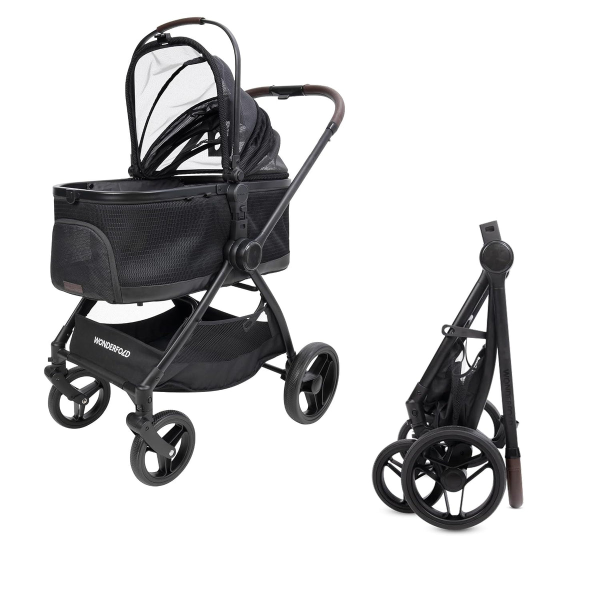 wonderfold buddy pet stroller for small and medium, main product view